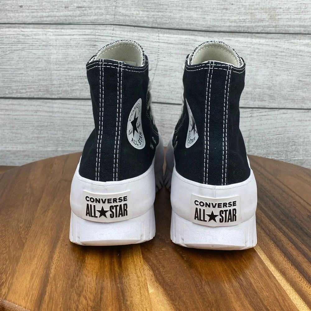 Converse Chuck Taylor All Star Lugged 2.0 Black White Shoe A00870C Women’s 7.5